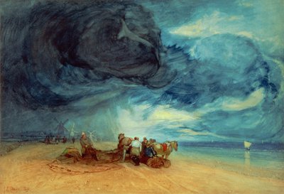 Tempesta sulla spiaggia di Yarmouth da John Sell Cotman